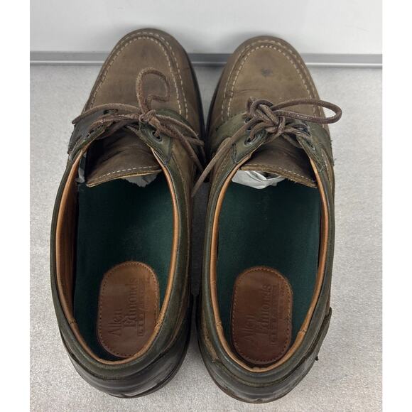 Quality Men Allen Edmonds Roanoke 8.5 D charcoal/olive nubuck leather main image 8